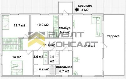 Продажа дома Омский. Дружино. Цветочная ул,