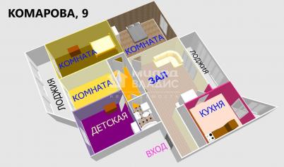 Продажа квартиры Омск. проспект Комарова, 9