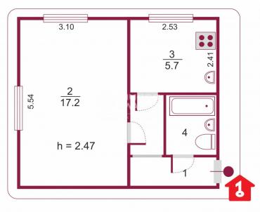 Продажа квартиры Омск. улица Пономаренко, 2