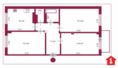 Продажа квартиры Омск. улица Перелёта, 20