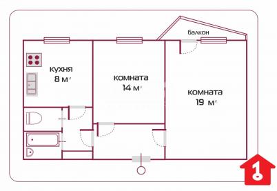 Продажа квартиры Омск. Краснознамённая улица, 26к3