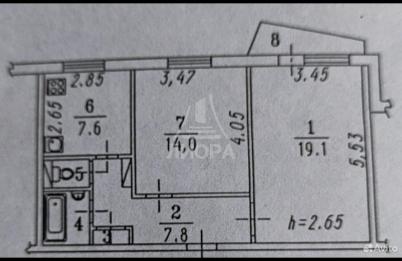 Продажа квартиры Омск. Городок Нефтяников, Химиков, 32/1