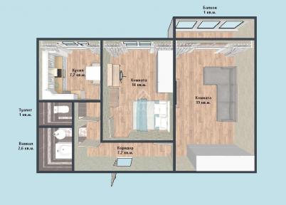 Продажа квартиры Омск. Тополиный, Крупской, 17/3