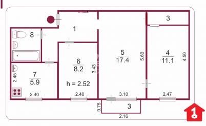 Продажа квартиры Омск. улица Петра Осминина, 8