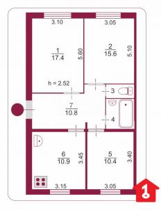 Продажа квартиры Омск. улица Бородина, 8/2