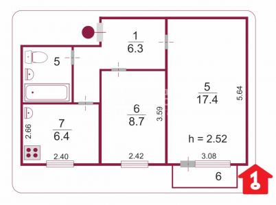 Продажа квартиры Омск. проспект Менделеева, 8