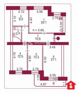 Продажа квартиры Омск. улица Масленникова, 64