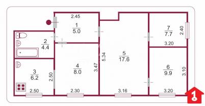 Продажа квартиры Омск. улица Василия Маргелова, 237