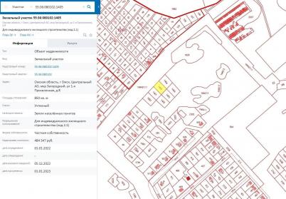 Продажа земли Омск. ул.1 Просёлочная 8