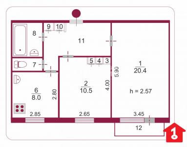 Продажа квартиры Омск. улица Киселёва, 12