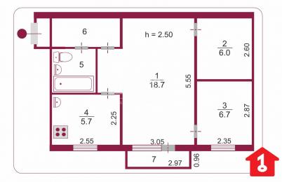 Продажа квартиры Омск. улица Карбышева, 18