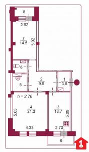 Продажа квартиры Омск. улица Степанца, 2/1