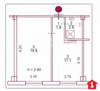 Продажа квартиры Омск. 2-я Учхозная улица, 4к2