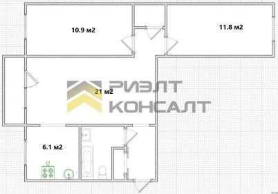 Продажа квартиры Омск. улица Коммунальная, 23