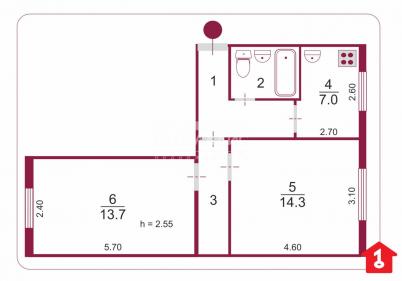 Продажа квартиры Омск. улица Лукашевича, 15Б