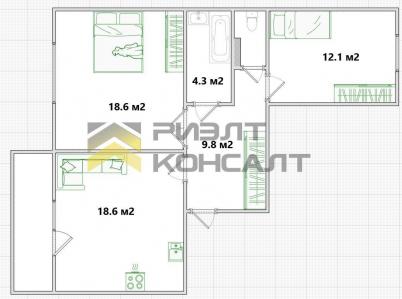 Продажа квартиры Омск. улица 2-я Трамвайная, 41