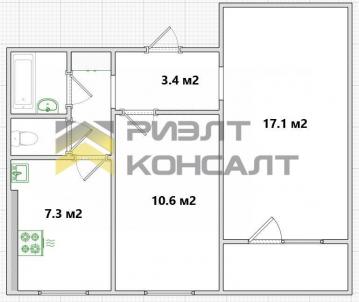 Продажа квартиры Омск. улица Добровольского, 13