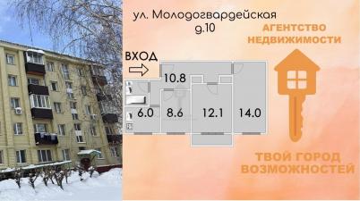 Продажа квартиры Омск. Московка, Молодогвардейская, 10