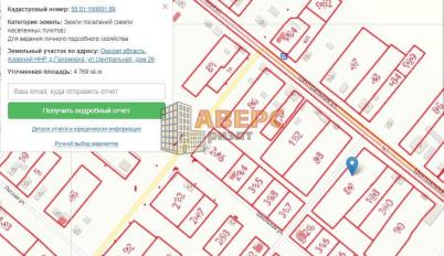 Продажа земли Азовский немецкий район. деревня Пахомовка. деревня Пахомовка Центральная улица