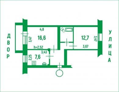 Продажа квартиры Омск.&nbsp;проспект Менделеева 21/2