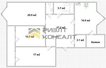 Продажа квартиры Омск. улица Багратиона, 94