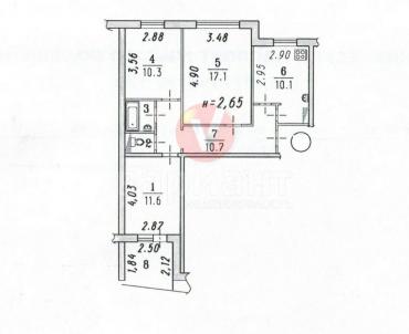 Продажа квартиры Омск. улица Куйбышева 136