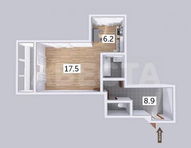 Продажа квартиры Омск. б-р. Архитекторов, 1Б
