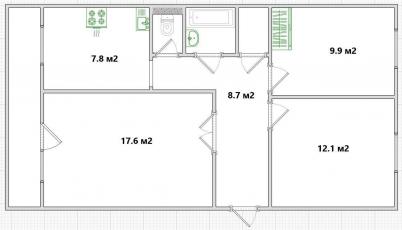 Продажа квартиры Омск.&nbsp;улица 3-я Молодежная, 64