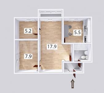 Продажа квартиры Омск.&nbsp;ул. Тварковского, 4