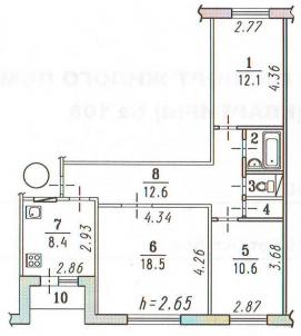 Продажа квартиры Омск. улица 10 лет Октября 107
