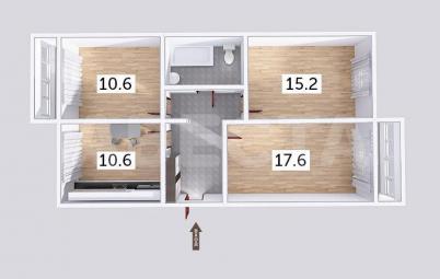 Продажа квартиры Омск. ул. Белозерова, 8/1