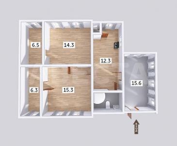 Продажа квартиры Омск.&nbsp;1-я Станционная, 4