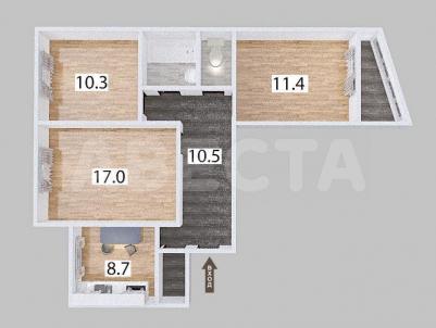 Продажа квартиры Омск. ул. Конева, 22