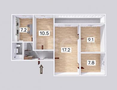 Продажа квартиры Омск. ул. Лаптева, 6