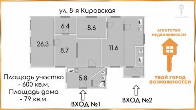 Продажа дома Омск.&nbsp;Кировская 8-я, 67