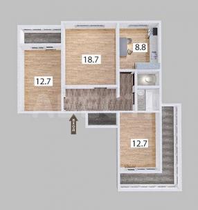 Продажа квартиры Омск.&nbsp;ул. 15-я Рабочая, 90