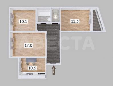 Продажа квартиры Омск.&nbsp;70 лет Октября, 10