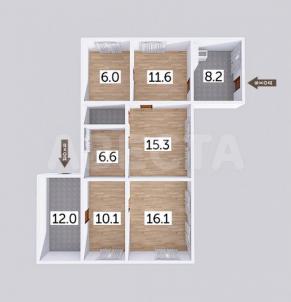 Продажа квартиры Омск.&nbsp;ул. 3-я Ленинградская, 11