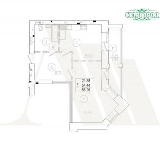 Продажа квартиры Омск.&nbsp;Старгород, Нагибина, 44