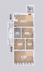 Продажа квартиры Омск.&nbsp;ул. 19-я Рабочая, 77