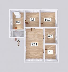 Продажа квартиры Омск.&nbsp;пер. 3-й Украинский, 64