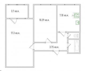 Продажа квартиры Омск.&nbsp;Калинина ул, 13