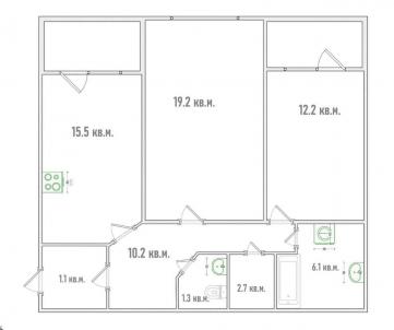 Продажа квартиры Омск.&nbsp;Комарова пр-кт, 15