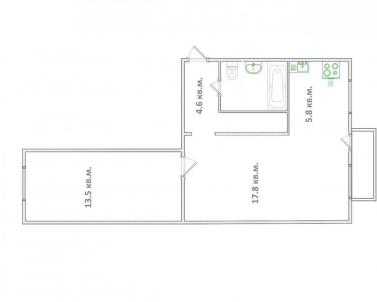 Продажа квартиры Омск.&nbsp;75 Гвардейской бригады ул, 6