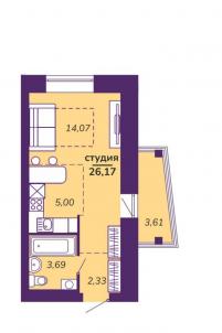 Продажа новостройки Омск.&nbsp;ул Амурская 21-я, 1