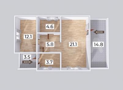 Продажа квартиры Омский.&nbsp;.&nbsp;Красноярка, ул. 4-я Луговая, 35