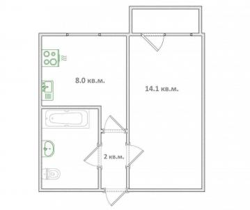 Продажа квартиры Омск.&nbsp;Перелета ул, 22к1