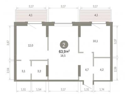 Продажа новостройки Омск.&nbsp;улица Крупской, 12к5