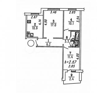Продажа квартиры Омск.&nbsp;Туполева ул, 3