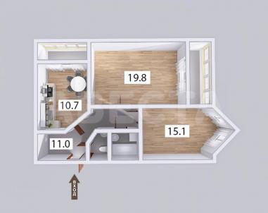 Продажа квартиры Омск.&nbsp;пр-кт. Комарова, 21/2